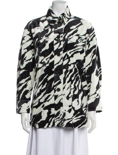 Pre-owned Isabel Marant Animal Print Jacket In Black