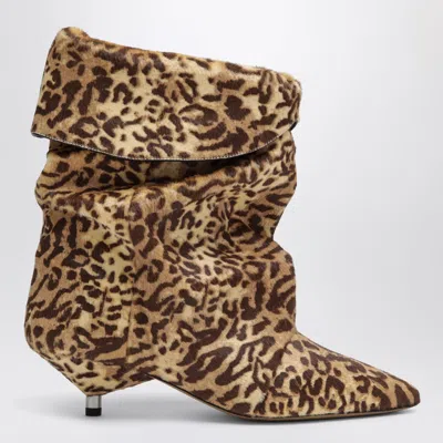 Isabel Marant Animal-print Calf Hair Ankle Boots In Animal Print