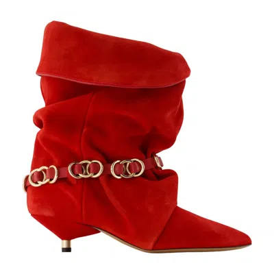 Isabel Marant Ankle Boot In Red