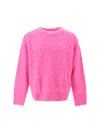 Isabel Marant Anson Sweater In Fluo Pink