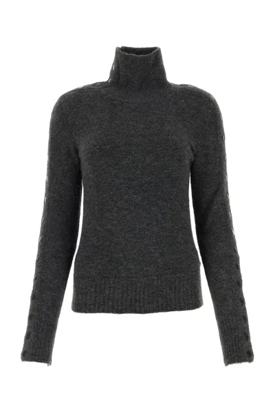 ISABEL MARANT ANTHRACITE NYLON BLEND MALO SWEATER