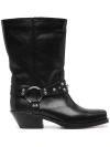 Isabel Marant 'anyta' Black Ankle Boots With Studs In Black