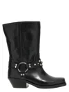 Isabel Marant 'anyta' Black Ankle Boots With Studs