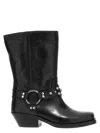 Isabel Marant Antya Leather Cowboy Boots In Black