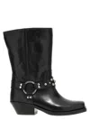 Isabel Marant 'anyta' Black Ankle Boots With Studs In Black