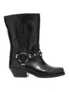 Isabel Marant Antya Leather Cowboy Boots In Black