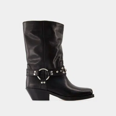 Isabel Marant Bottes Antya -  - Cuir - Noir In Black