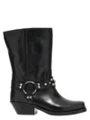 Isabel Marant Antya Leather Cowboy Boots In Black