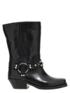 Isabel Marant Antya Low Heels Ankle Boots In Black