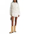 Isabel Marant Antya Suede Biker Boots In Beige