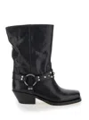 Isabel Marant Antya Leather Cowboy Boots In Multicolor