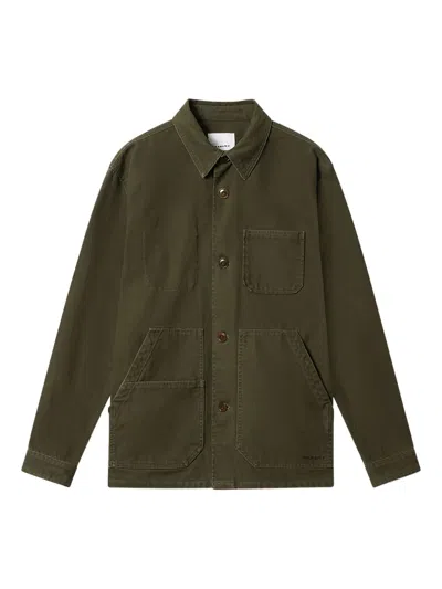 Isabel Marant Ardy Buttoned Jacket In Green