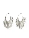 Isabel Marant Aria Hoop Earrings In Silver-finish Brass In Silver