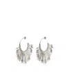 Isabel Marant Aria Hoop Earrings In Silver-finish Brass In Gray