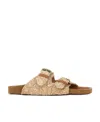 Isabel Marant Arizona Double-buckle Sandals In Nude