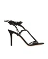 Isabel Marant Arja 95mm Suede Wrap Sandals In Black