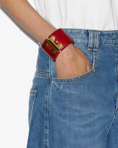 Isabel Marant Hoda Bracelet In Henna-light Brass