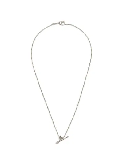Isabel Marant Arrow Pendant Necklace In Silver