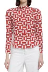 ISABEL MARANT ARTUS ABSTRACT-PRINT BLOUSE