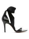 Isabel Marant Askja 105mm Leather Sandals In Black