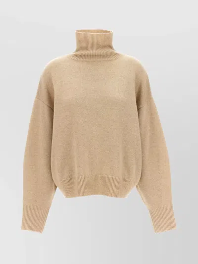 Isabel Marant 'aspen' Dropped Shoulder Turtleneck Sweater In Neutral