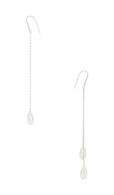 Isabel Marant Asymmetric Earrings In 실버