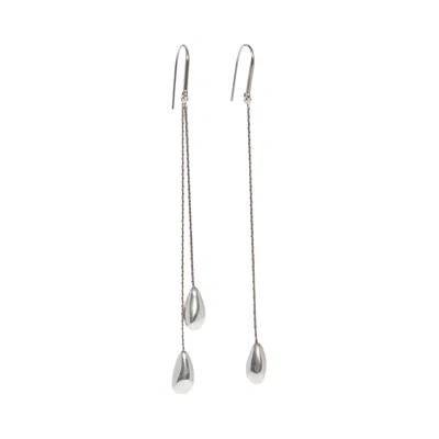 Pre-owned Isabel Marant Asymmetric Drop Earrings 'silver' | Women's Size Onesize
