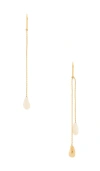 Isabel Marant Asymmetric Earrings In Sand