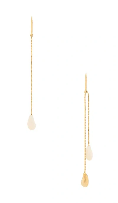 Isabel Marant Asymmetric Earrings In Sand