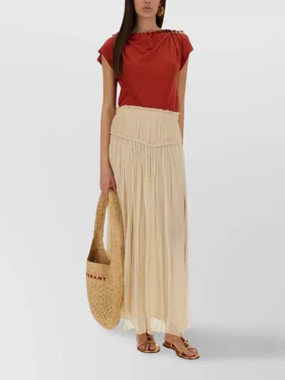 Isabel Marant Asymmetric Hem Bow Detail T-shirt In Red