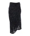 Isabel Marant Asymmetric Hem Cristie Skirt In Black