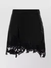 Isabel Marant Asymmetric Hem High Waist Mini Skirt In Black
