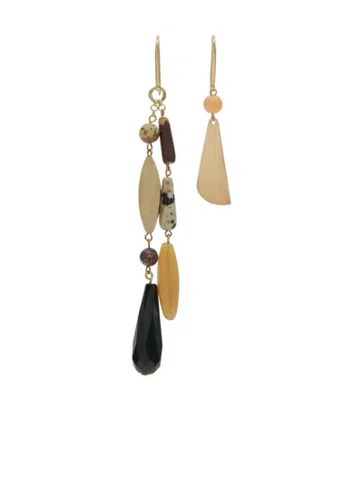 Isabel Marant Asymmetric Mahi Earrings In Gold