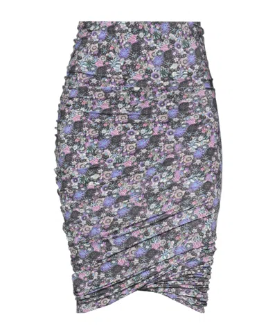 Isabel Marant Asymmetric Mini Skirts In Multi