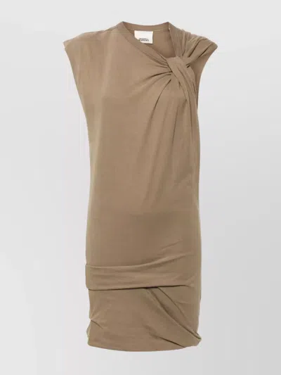 ISABEL MARANT ASYMMETRIC ORGANIC COTTON JERSEY DRESS
