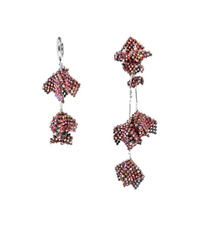Isabel Marant Asymmetrische Ohrringe Mit Kristallen In Multi