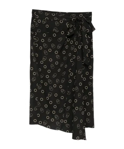 Isabel Marant Asymmetrical Skirt In Black