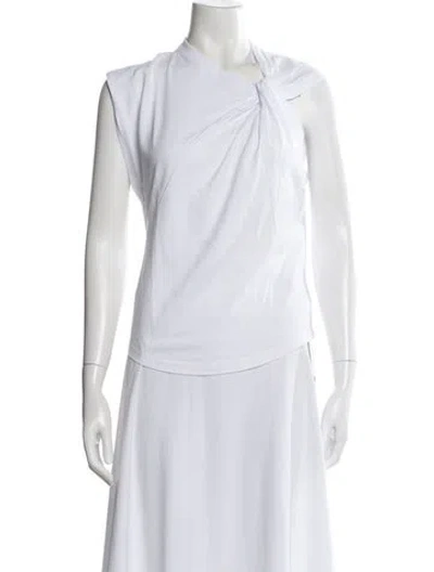 Pre-owned Isabel Marant Asymmetrical Sleeveless Top In White