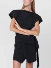 Isabel Marant Black Sebani Asymmetrical T-shirt In Black