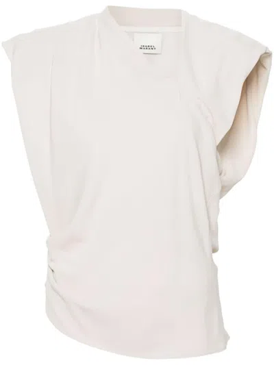 Isabel Marant Asymmetrical Top In White