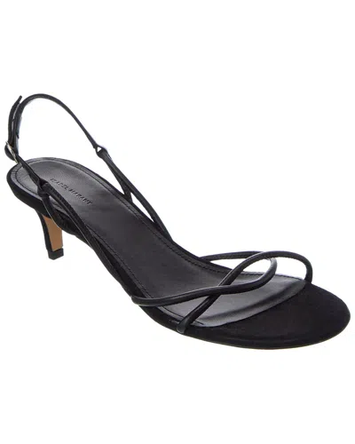 Isabel Marant Ataja Leather Slingback Sandal In Black