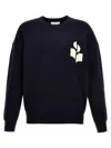 Isabel Marant Atley Cotton And Wool Blend Sweater In Blue