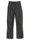 Isabel Marant Metallic-effect Straight-leg Trousers