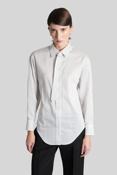 Isabel Marant Aurora Shirt In White Cotton