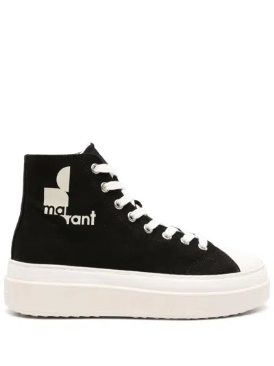 Isabel Marant Austen Logo-print Sneakers In Schwarz