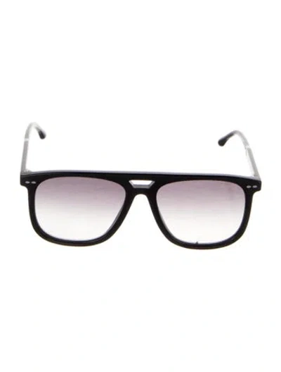 Pre-owned Isabel Marant Aviator Gradient Sunglasses In Black