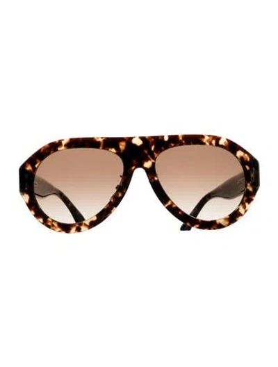 Pre-owned Isabel Marant Aviator Gradient Sunglasses In Brown