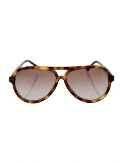 Pre-owned Isabel Marant Aviator Gradient Sunglasses In Brown