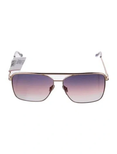 Pre-owned Isabel Marant Aviator Gradient Sunglasses In Gold