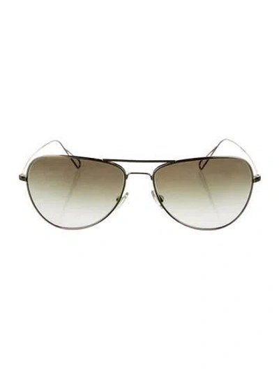 Pre-owned Isabel Marant Aviator Gradient Sunglasses In Gold